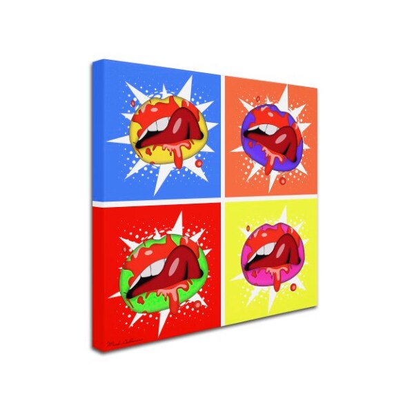 Mark Ashkenazi 'Lips 3' Canvas Art,14x14